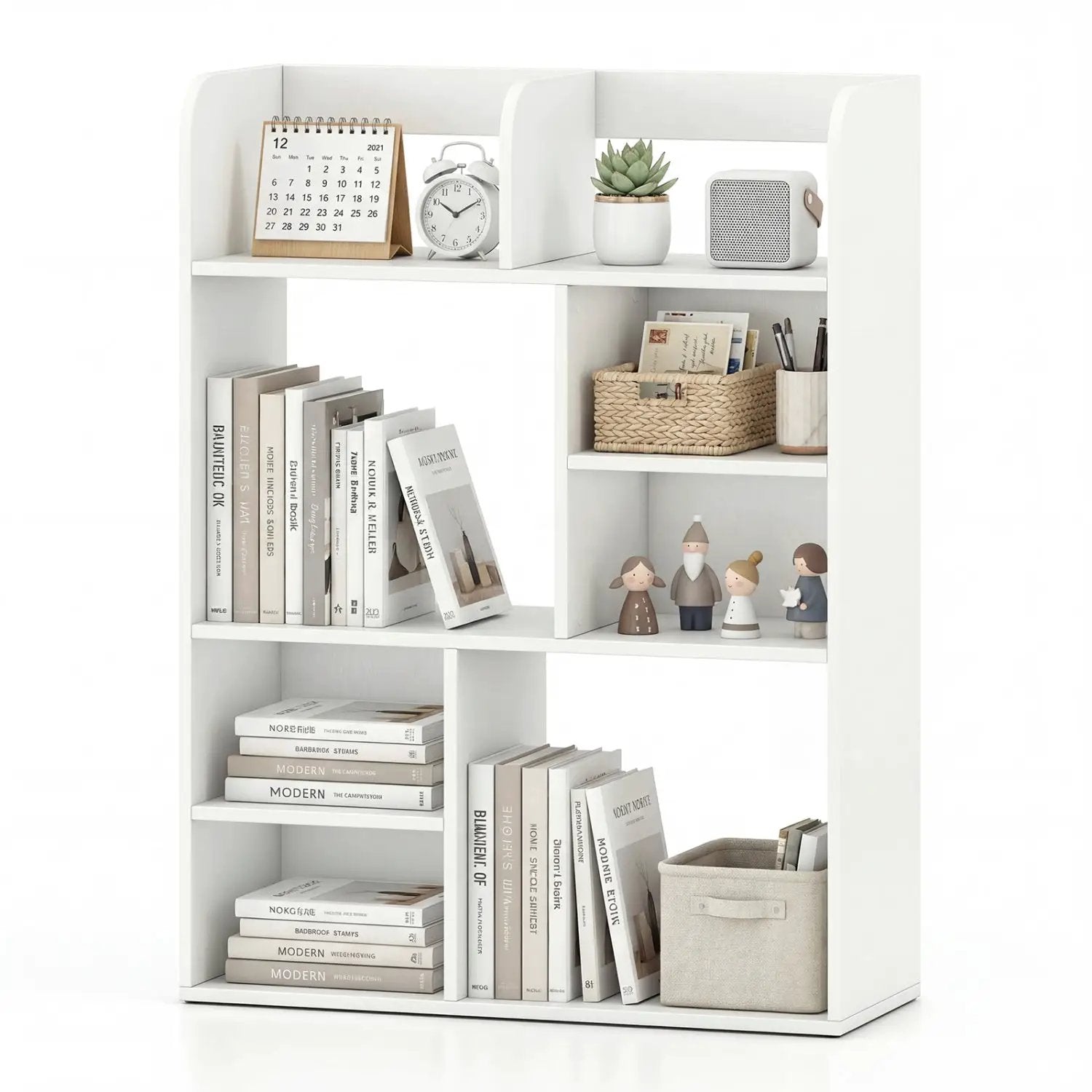 Desktop Display Rack with 8 Open Cubes for Home Office by DirectDeals