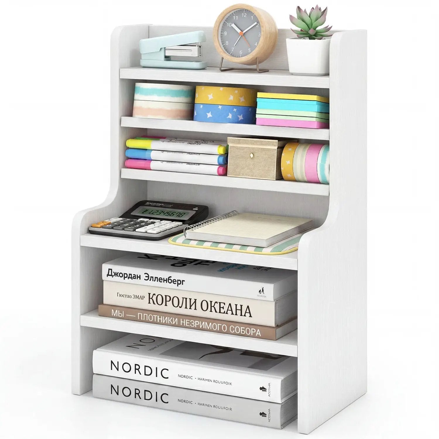 6-Tier Desktop Organizer with Removable Shelves by DirectDeals