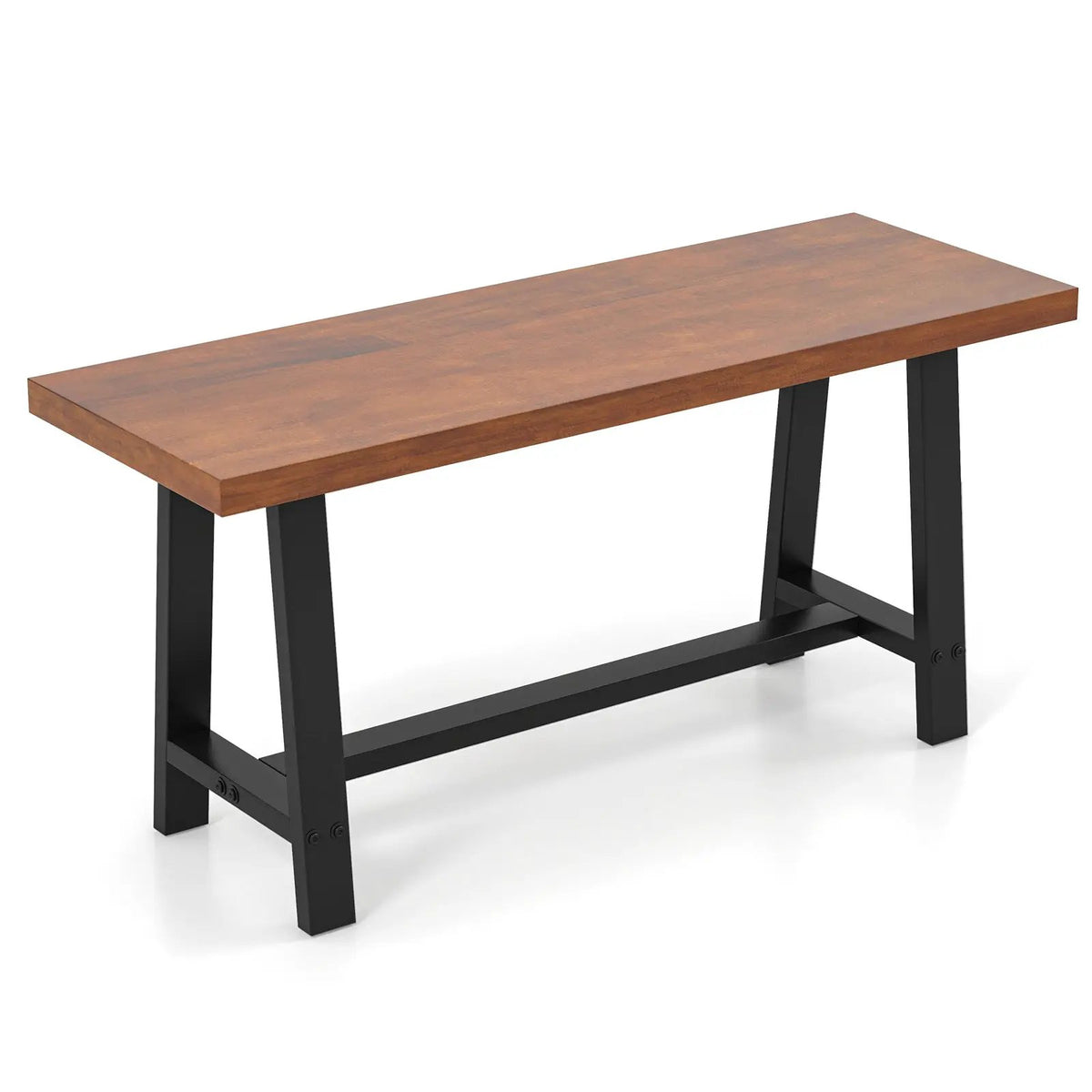 40 Inch Dining Bench 2 Person Entryway Shoe Bench with Metal Frame by DirectDeals