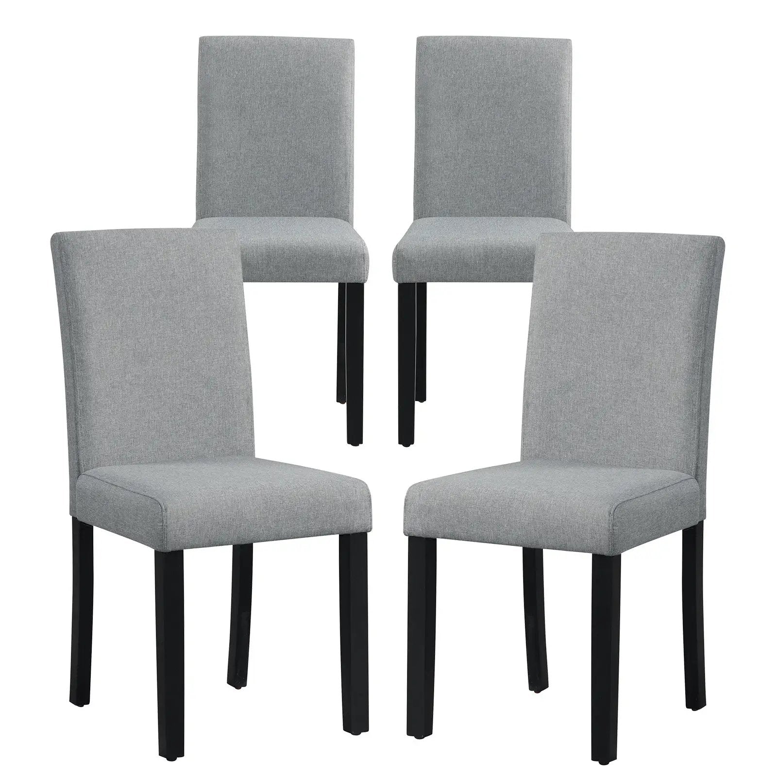 Dining Chair Set of 4 Upholstered Kitchen Dinette Chairs with Wood Frame by DirectDeals