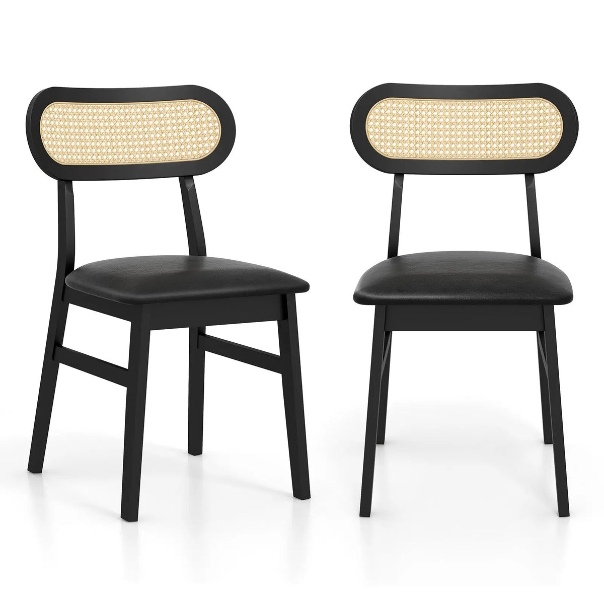 Indoor Mid Century Wood Dining Chairs Set of 2 for Dining Room by DirectDeals