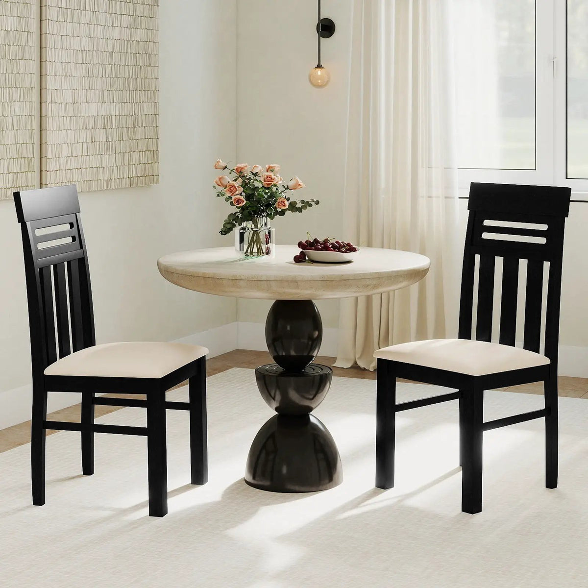 Dining Chairs High Back Dining Room Chairs Set of 2 by DirectDeals