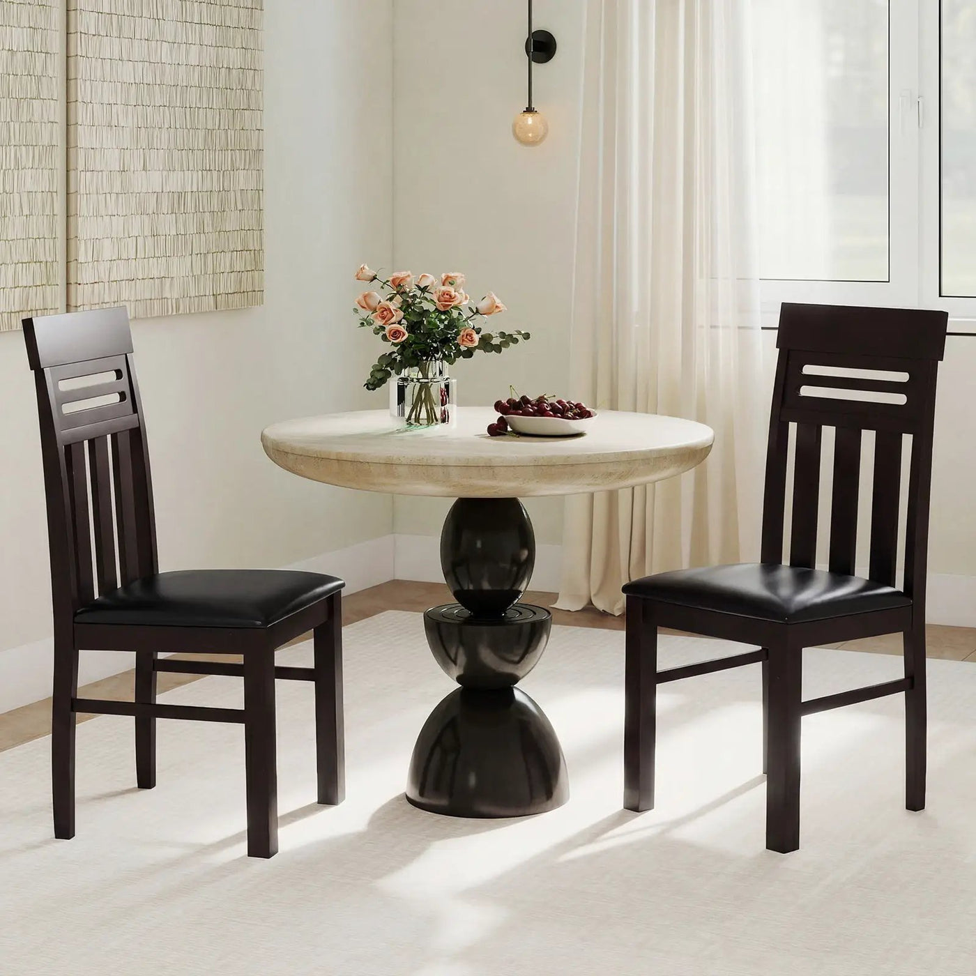 Dining Chairs High Back Dining Room Chairs Set of 2 by DirectDeals