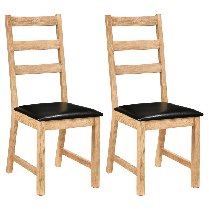 Dining Chairs Set of 2 Farmhouse Dining Room Chairs with Hollowed Backrest by DirectDeals