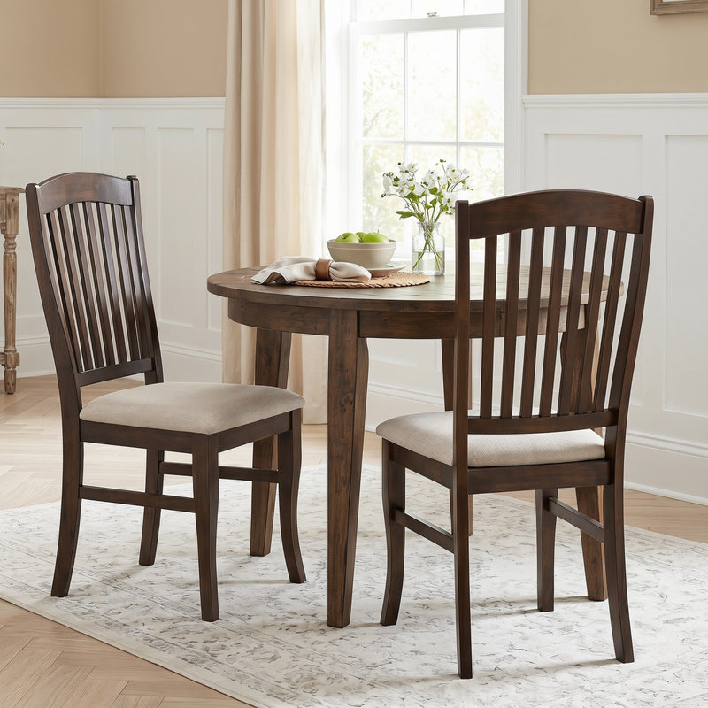 Mid-Century Dining Chairs Set of 2 with Curved Legs by DirectDeals