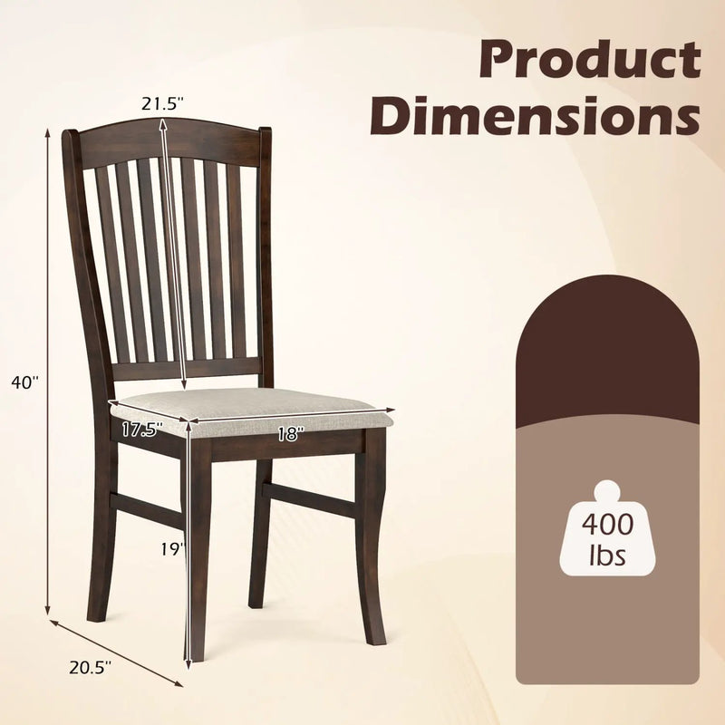 Mid-Century Dining Chairs Set of 2 with Curved Legs by DirectDeals