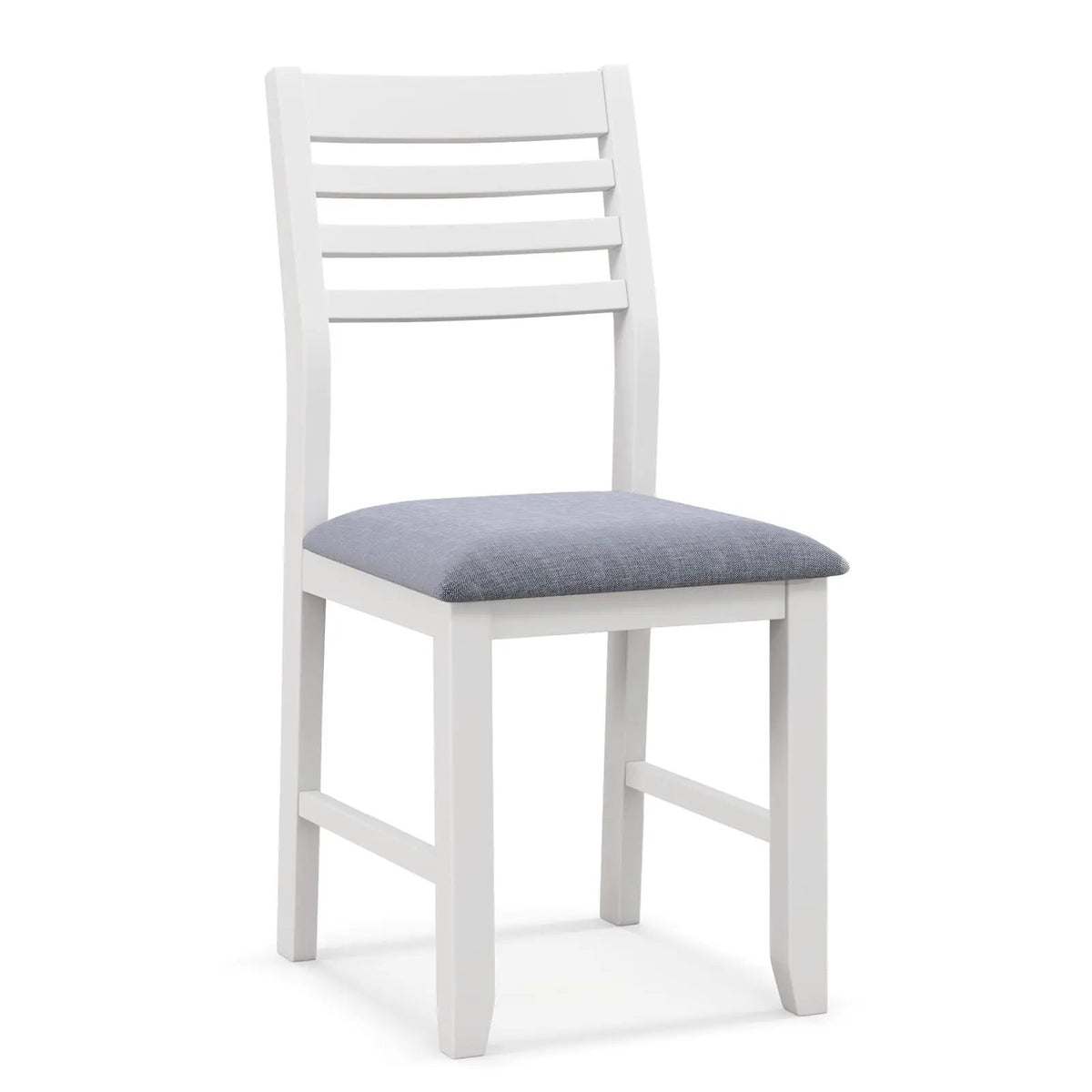 Wooden Dining Chair Set of 2 with Rubber Wood Frame and Padded Cushion by DirectDeals