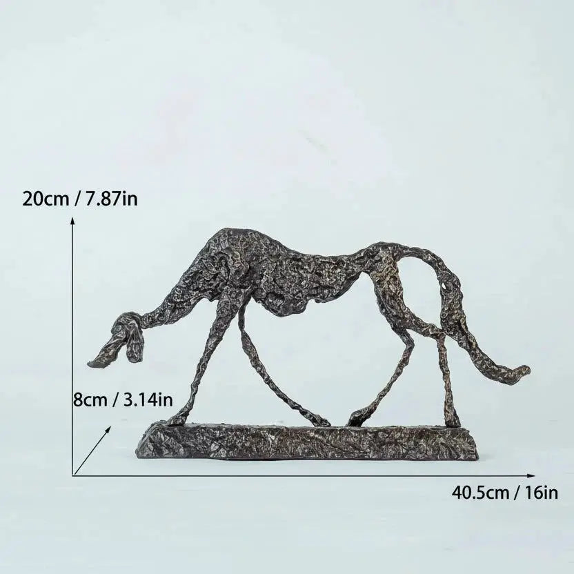 Dog Statue - Abstract Bronze Small by House Of Avana