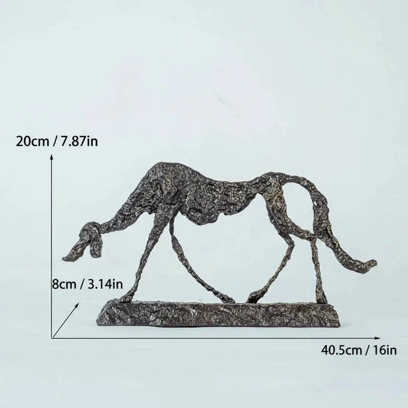 Dog Statue - Abstract Bronze Small by House Of Avana