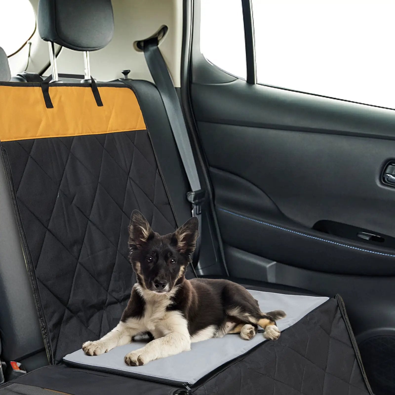 Dog Car Seat Cover with Mesh Window for Small and Medium Dogs-Black by DirectDeals