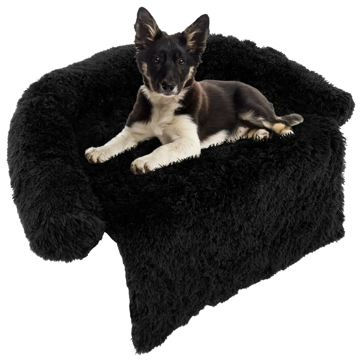 Plush Calming Dog Couch Bed with Anti-Slip Bottom by DirectDeals