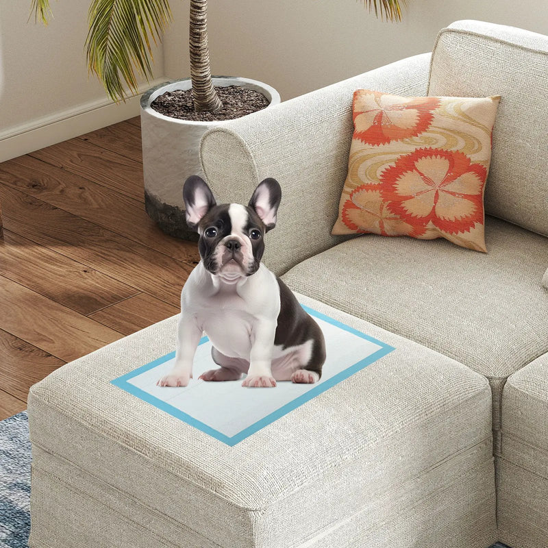 Dog and Puppy Pee Pads 18" x 13" (300 Counts) for Potty Training-Blue by DirectDeals