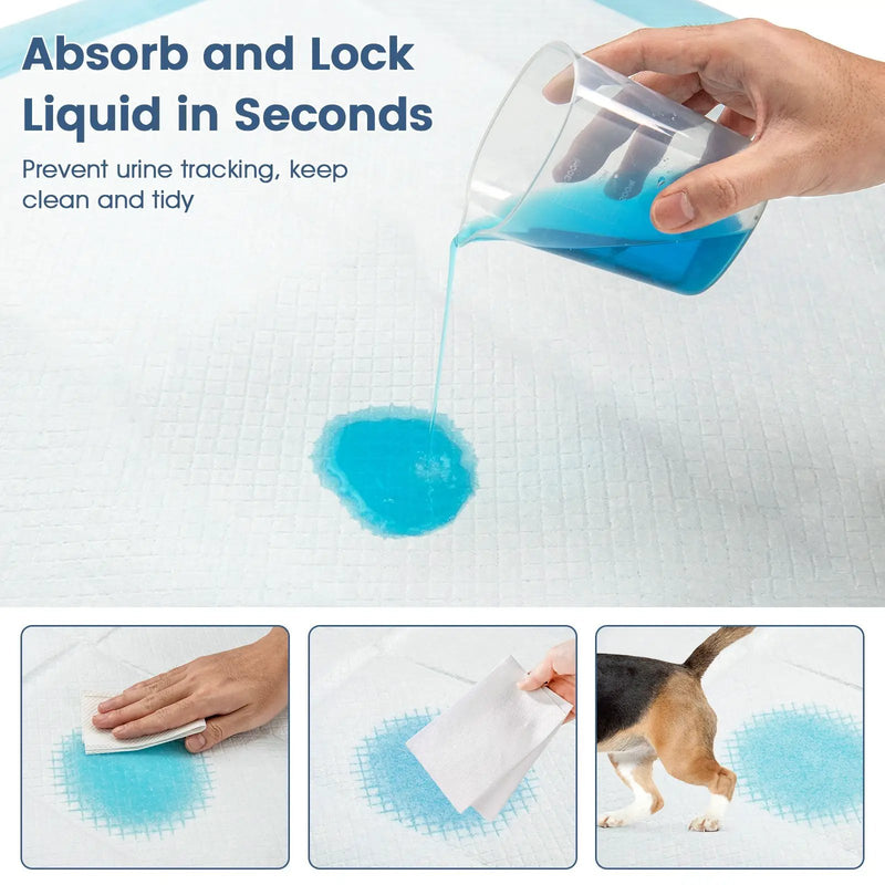 Dog and Puppy Pee Pads 18" x 13" (300 Counts) for Potty Training-Blue by DirectDeals