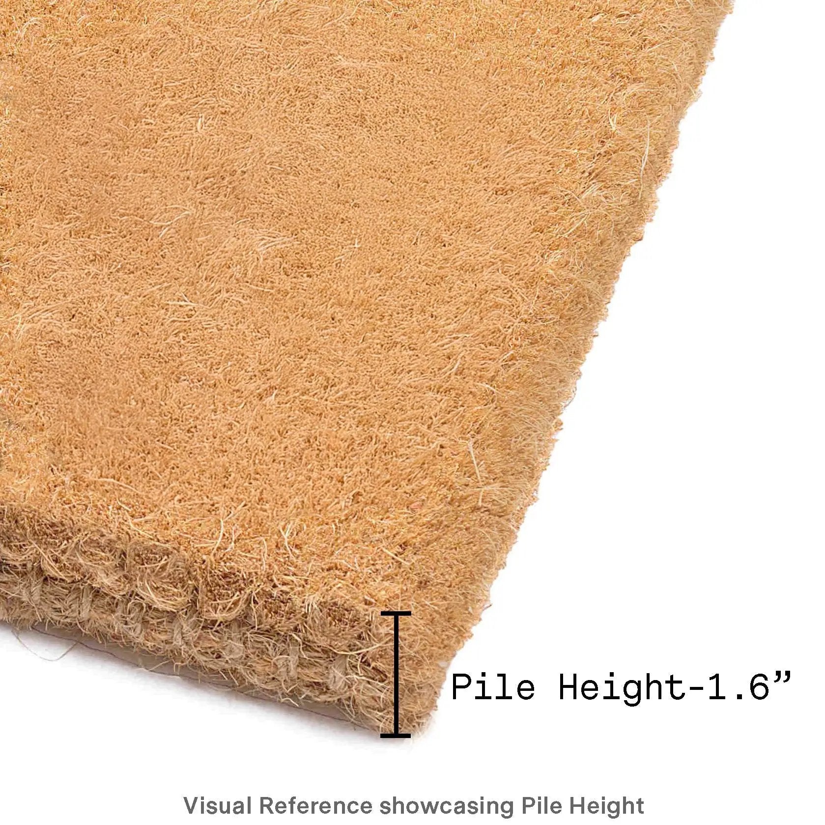 Magnolia Branch - Blue Coir Doormat by Fab Habitat