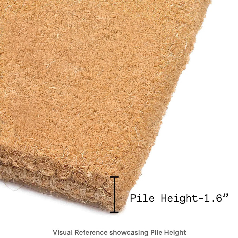Magnolia Branch - Blue Coir Doormat by Fab Habitat