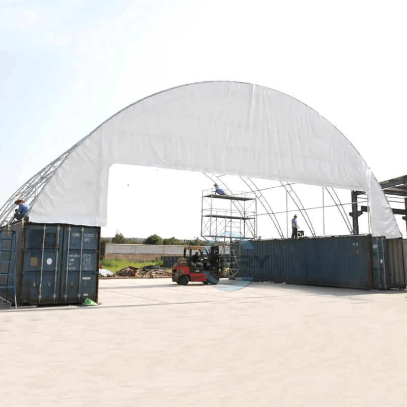 60'x40'x20' Double Truss Container Canopy Shelter by Chery Industrial
