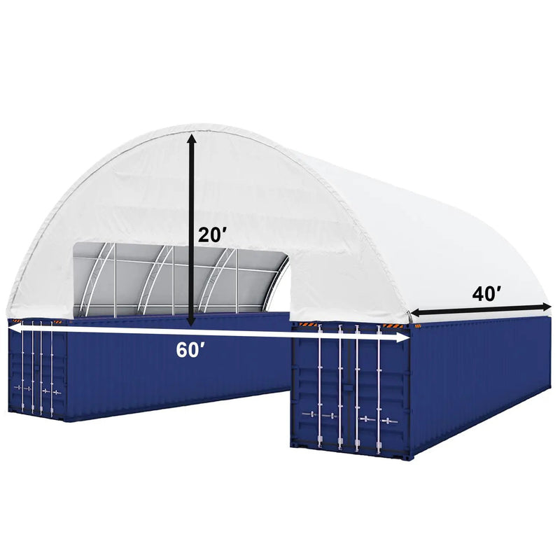 60'x40'x20' Double Truss Container Canopy Shelter by Chery Industrial