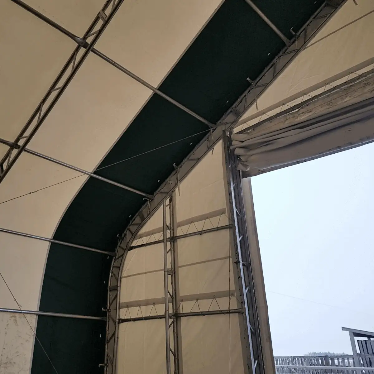 W30'xL80'xH20' Double Truss Storage Shelter by Chery Industrial