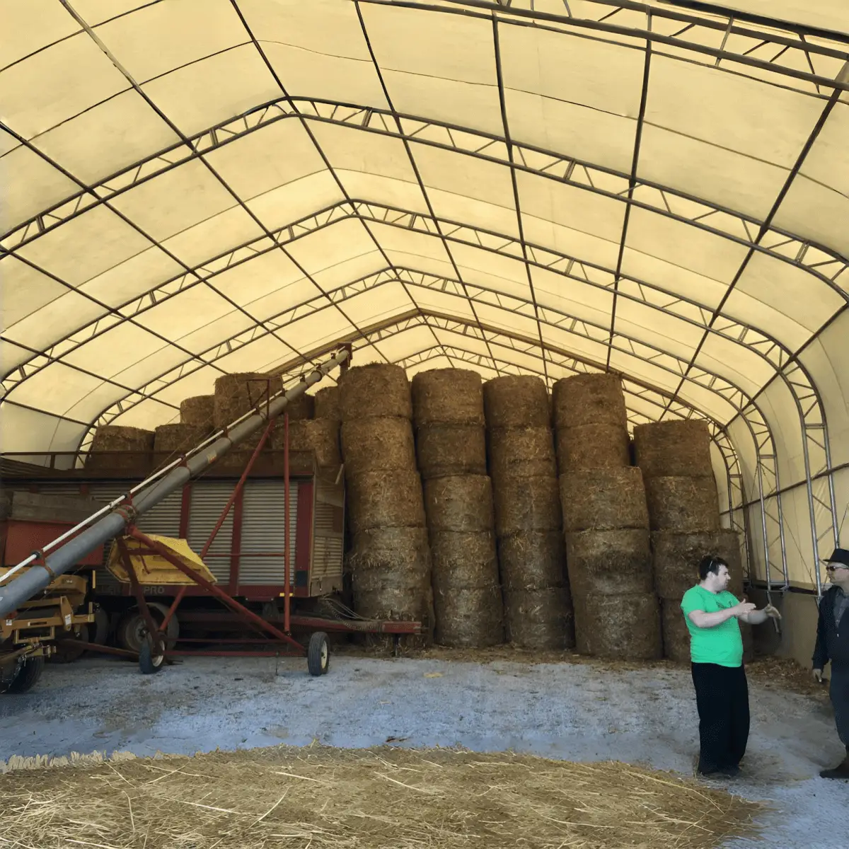 W40'xL80'xH21' Double Truss Storage Shelter, 8' Truss Spacing by Chery Industrial