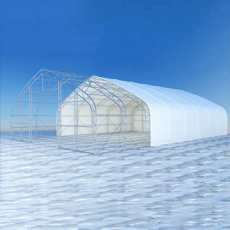 W40'xL80'xH23' Double Truss Storage Shelter by Chery Industrial
