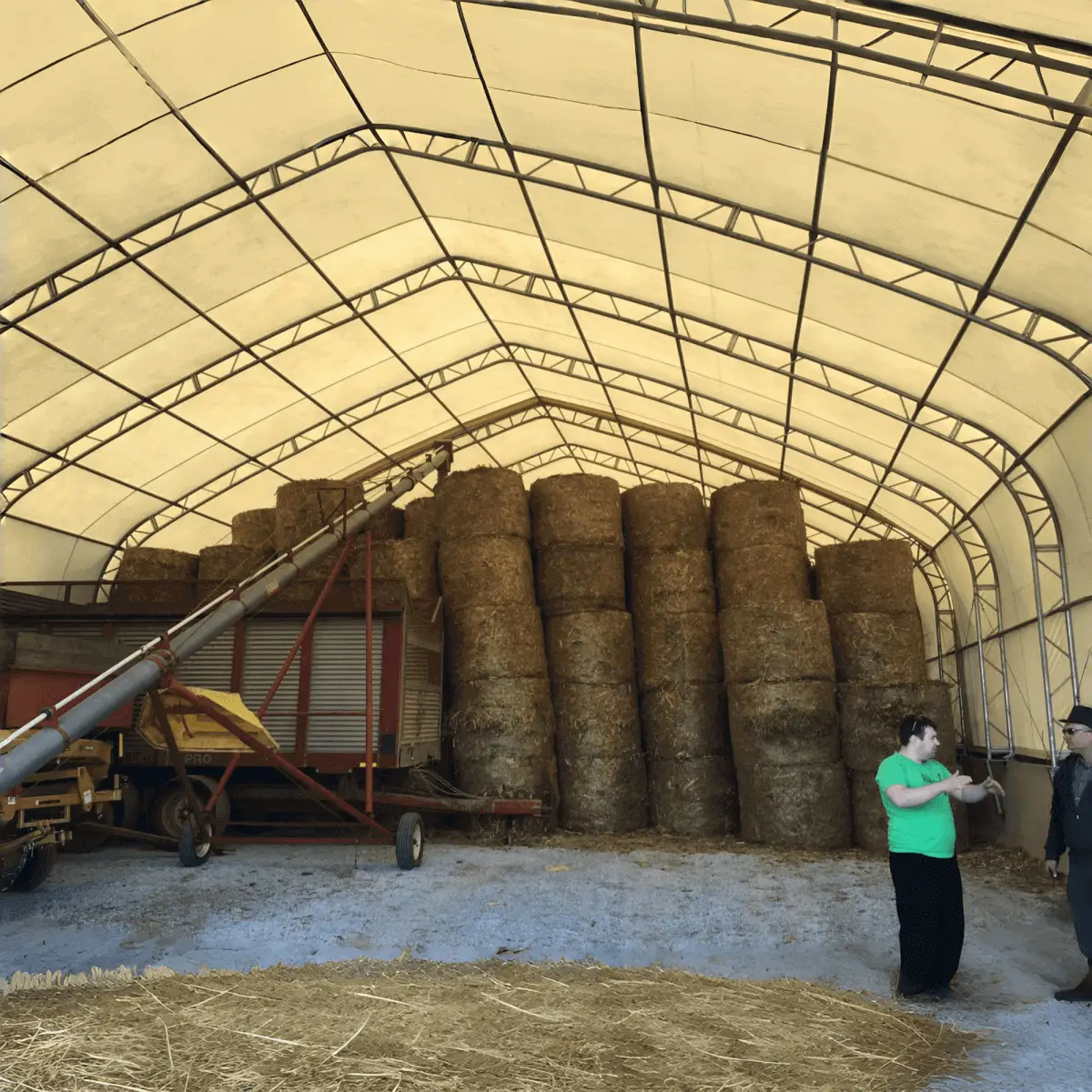 W40'xL80'xH23' Double Truss Storage Shelter by Chery Industrial