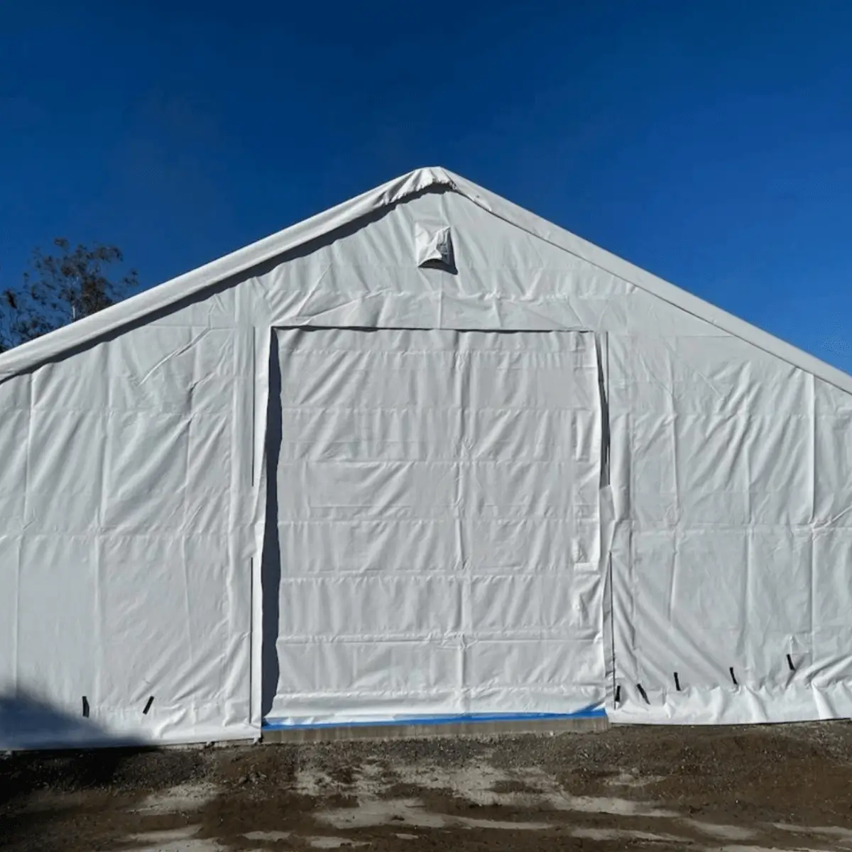 W50'xL80'xH23' Double Truss Storage Shelter by Chery Industrial