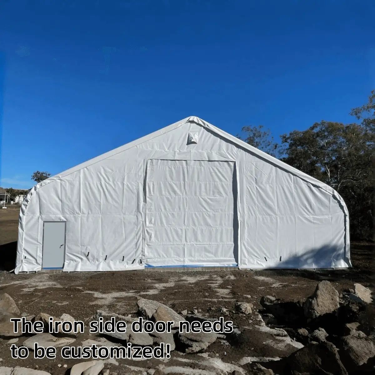 W50'xL80'xH23' Double Truss Storage Shelter by Chery Industrial