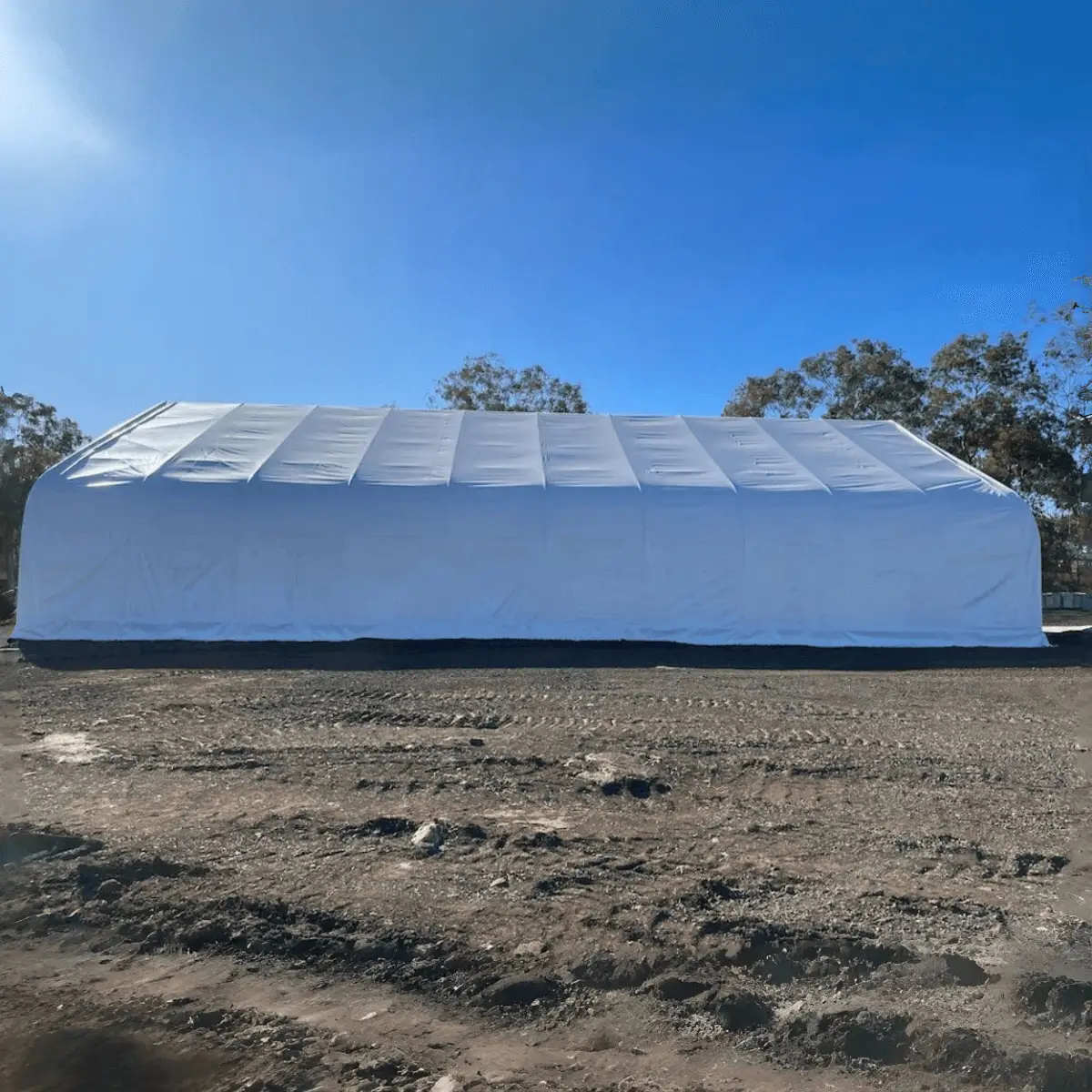 W50'xL80'xH23' Double Truss Storage Shelter by Chery Industrial