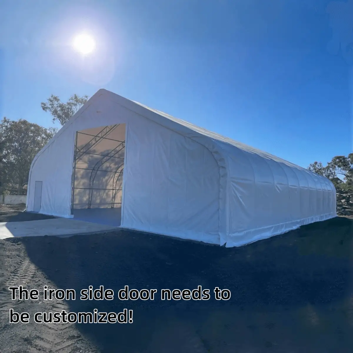 W50'xL80'xH23' Double Truss Storage Shelter by Chery Industrial