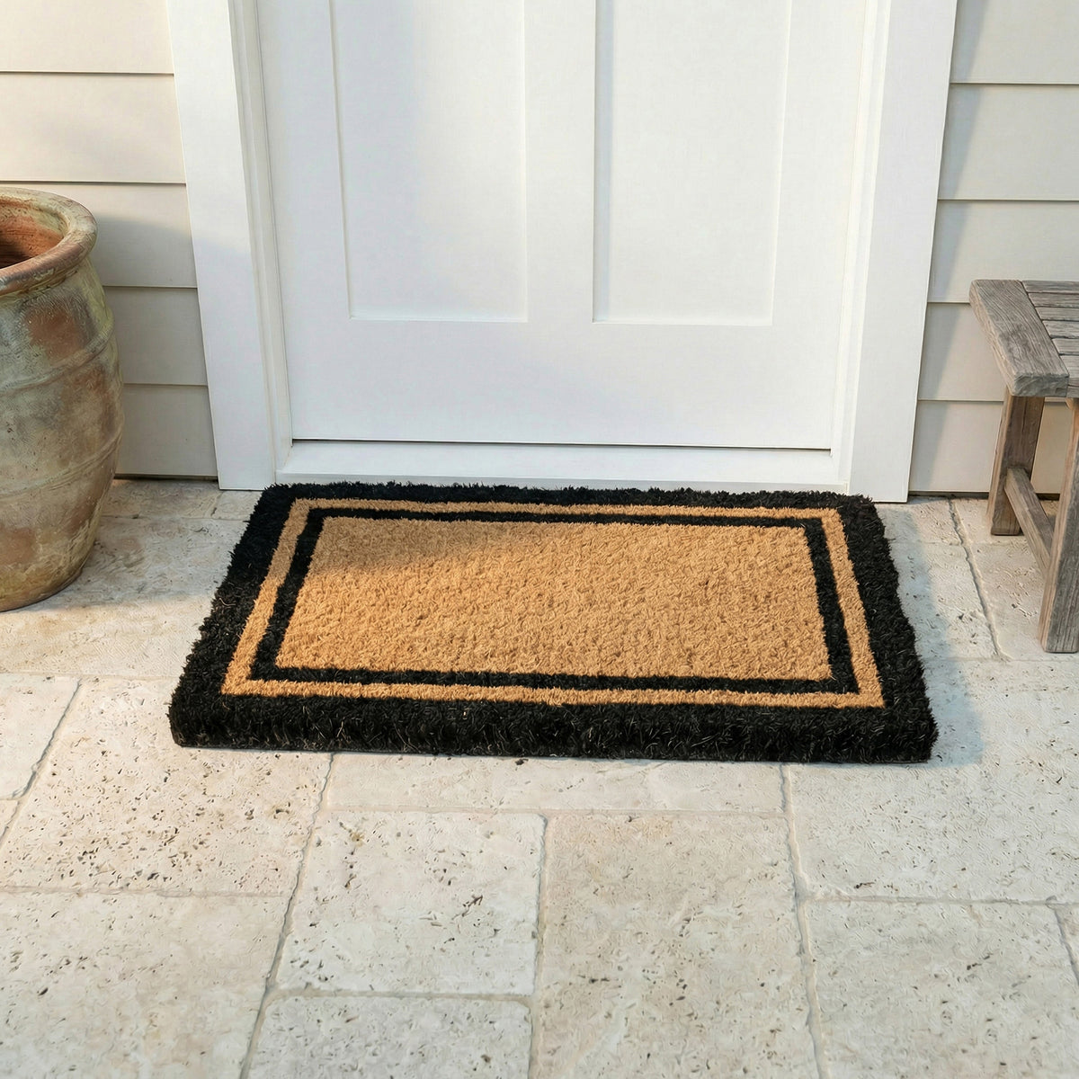 Double Black Border Coir Doormat, photo 4 of 24