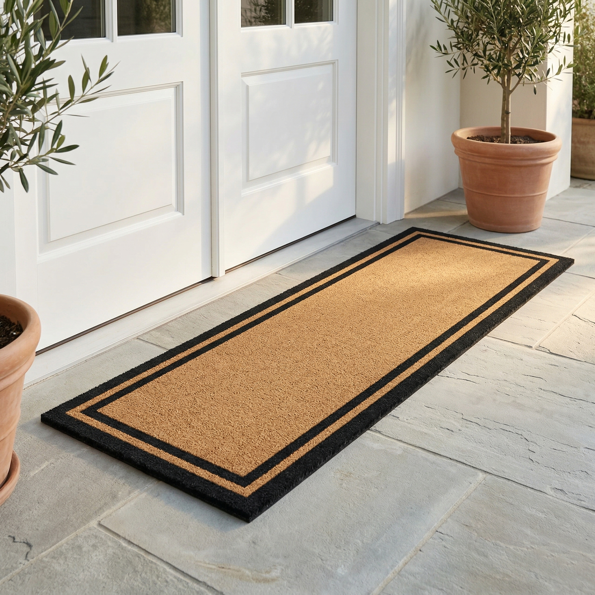 Double Black Border Coir Doormat, photo 15 of 24