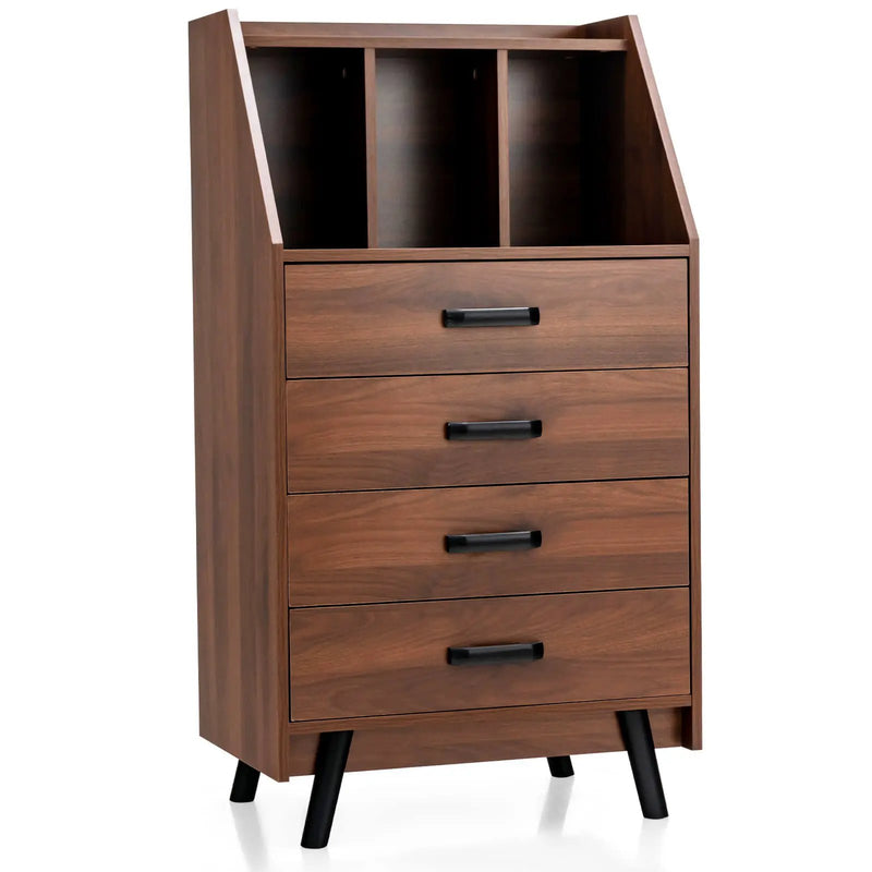 4-Drawer Dresser with 2 Anti-Tipping Kits for Bedroom by DirectDeals