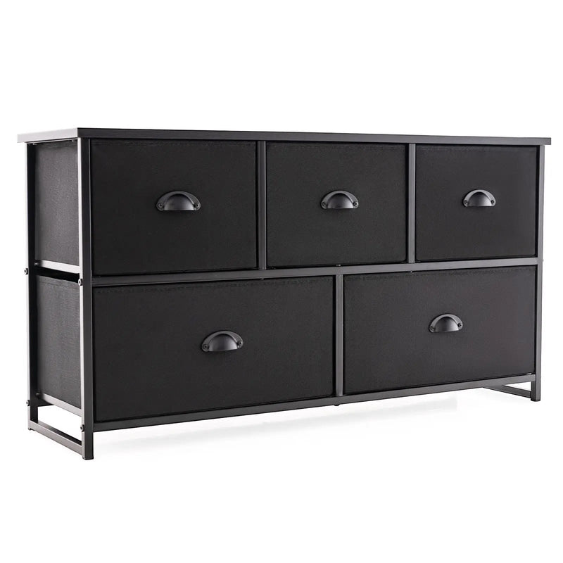 Wood Dresser Storage Unit Side Table Display Organizer by DirectDeals
