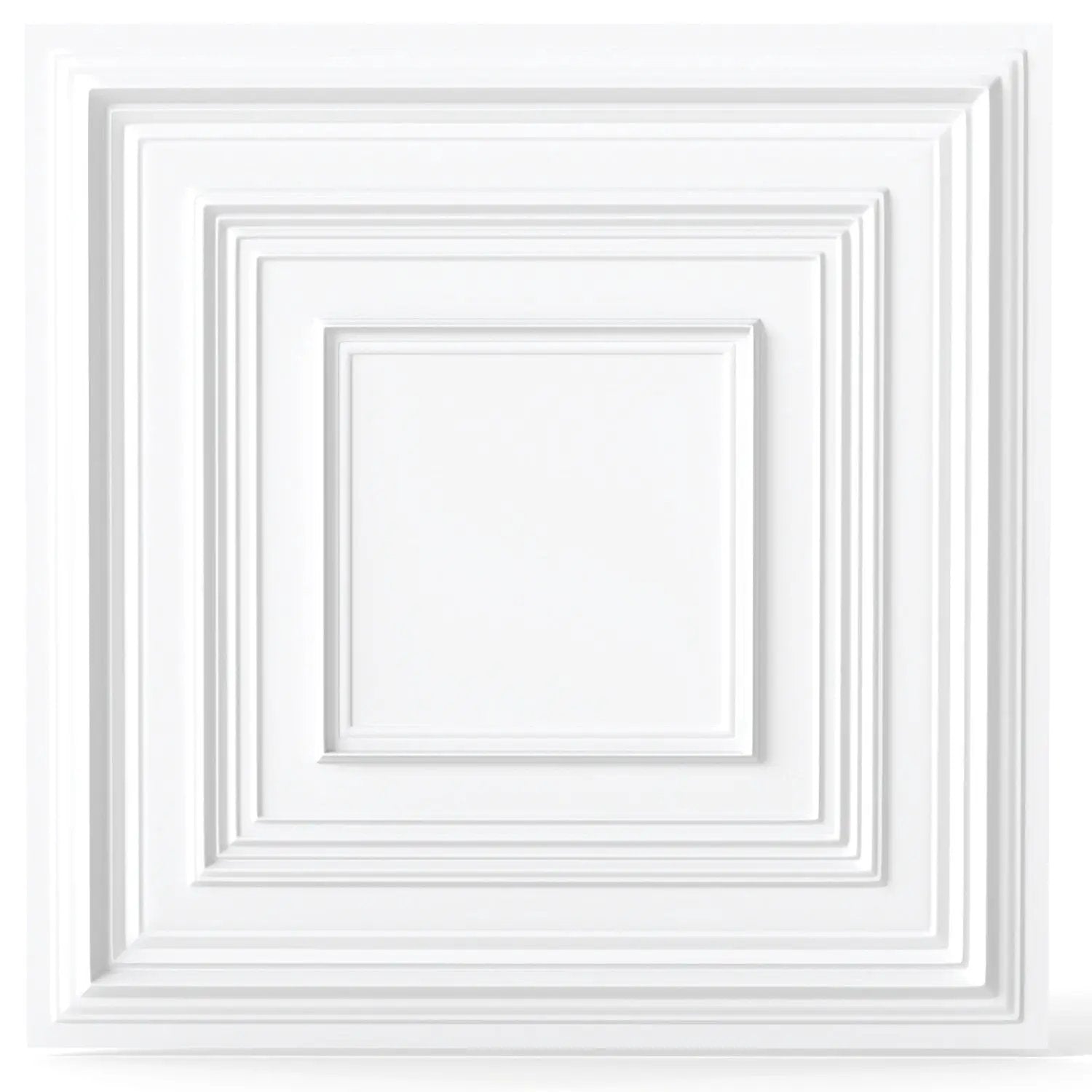 Drop Ceiling Tiles 24" x 24" PVC Ceiling Panels with 3D Decorative Patterns 24-Pack by DirectDeals
