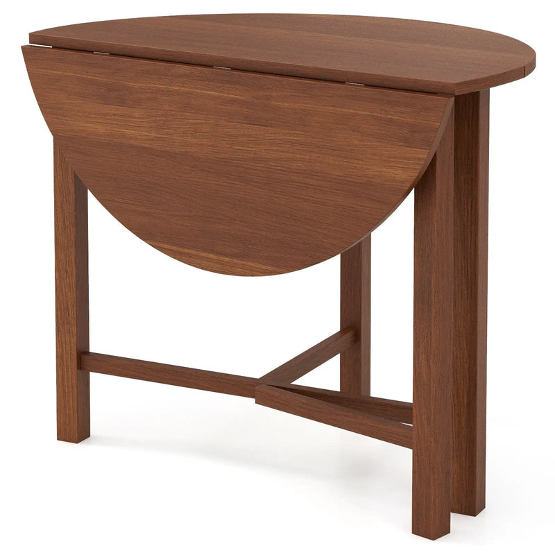 Dual Drop Leaf Dining Table for Small Spaces-Walnut by DirectDeals