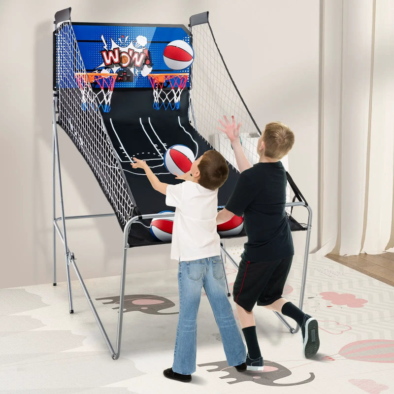 Dual Shot Basketball Arcade Game with 8 Game Modes and 4 Balls by DirectDeals