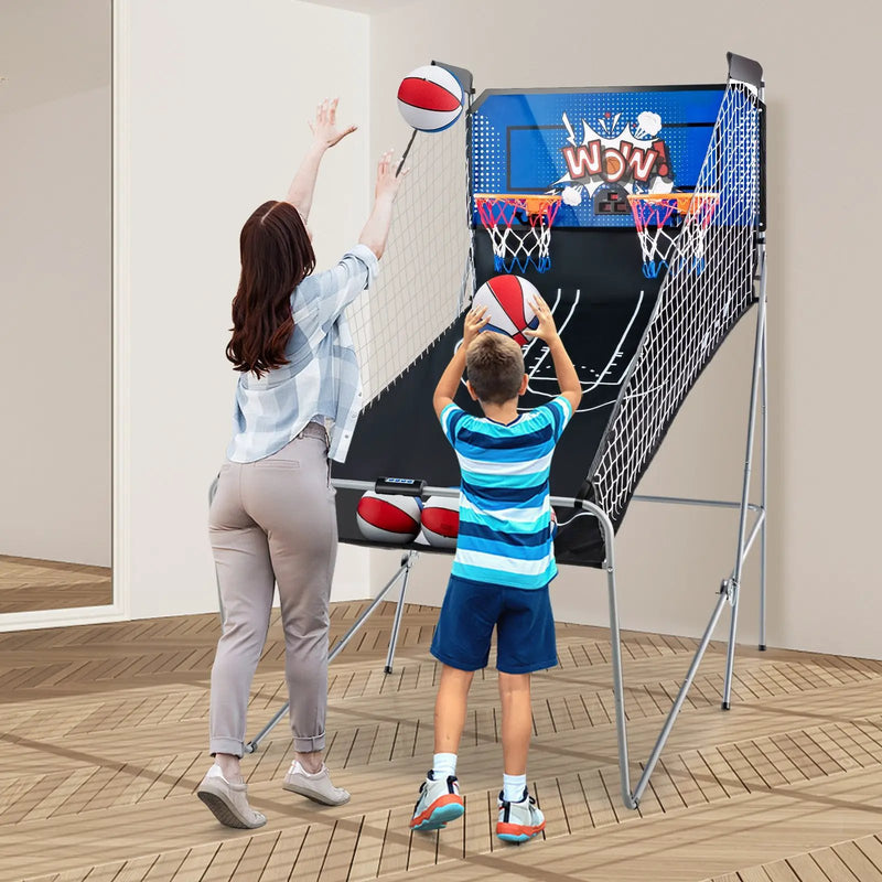 Dual Shot Basketball Arcade Game with 8 Game Modes and 4 Balls by DirectDeals