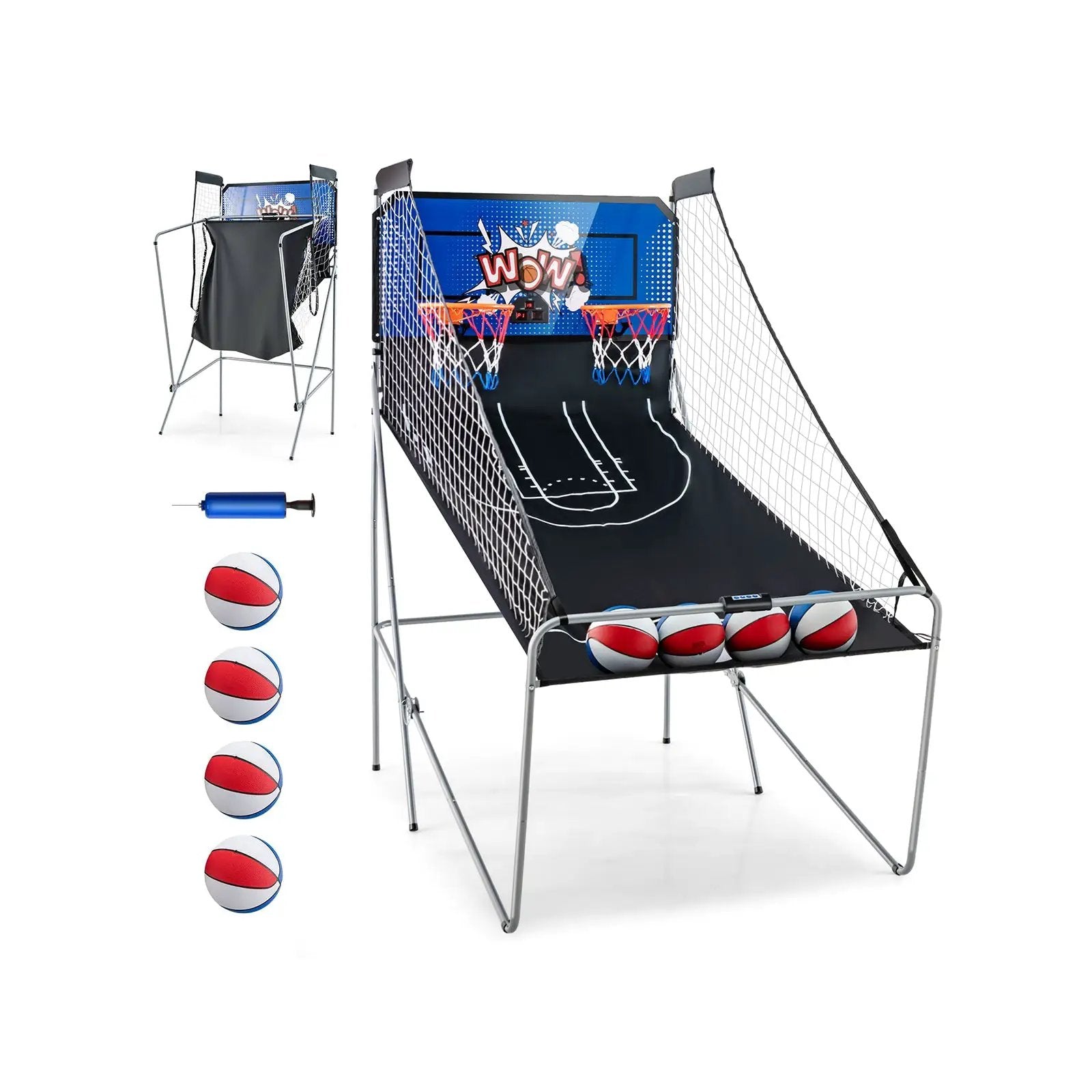 Dual Shot Basketball Arcade Game with 8 Game Modes and 4 Balls by DirectDeals