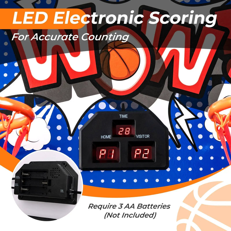 Dual Shot Basketball Arcade Game with 8 Game Modes and 4 Balls by DirectDeals