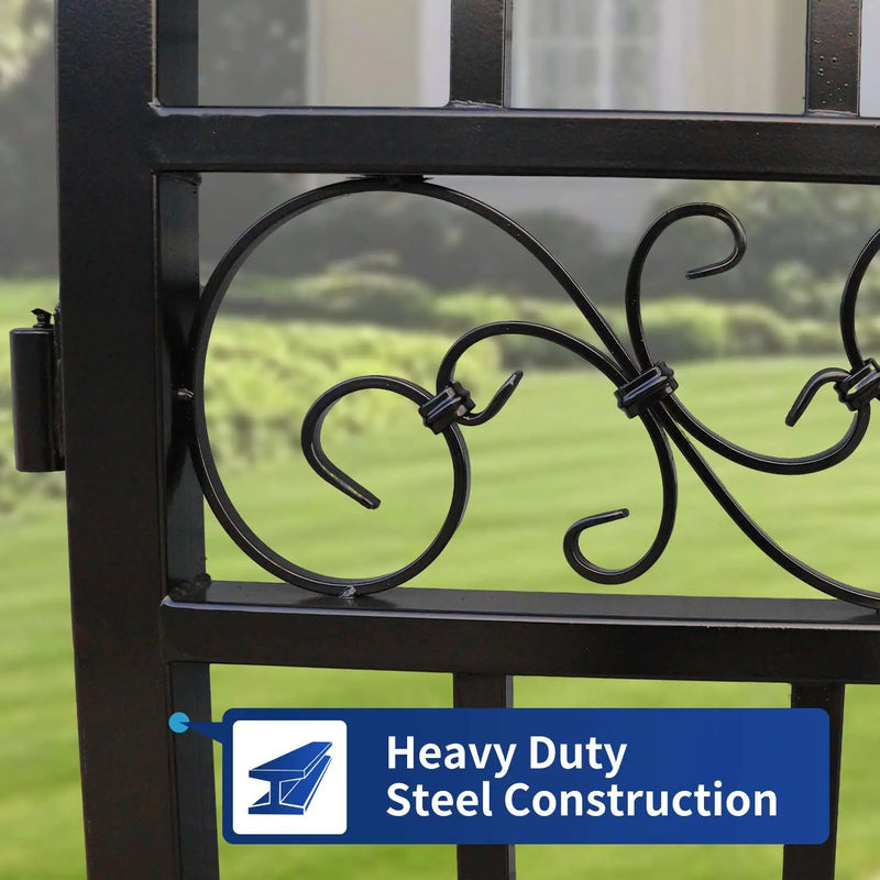 18x8 ft Steel Dual Swing Driveway Gate by Chery Industrial