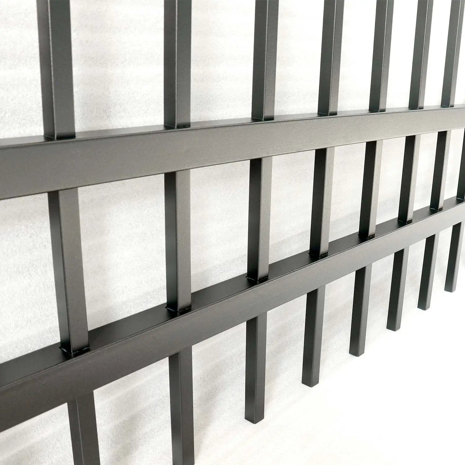 10x7 ft Steel Fence with 4 Rails, 30 Panels by Chery Industrial