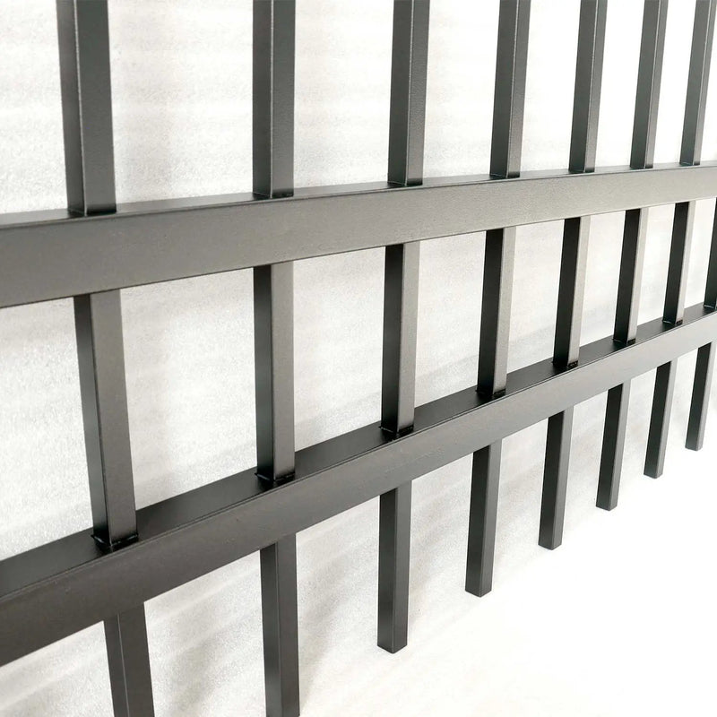 10x7 ft Steel Fence with 4 Rails, 30 Panels by Chery Industrial