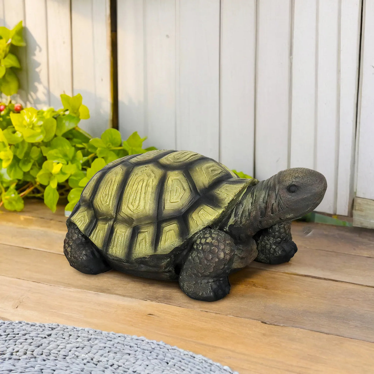 Concrete Turtle Garden Statues Painted Shell 16 Inch, photo 3 of 6