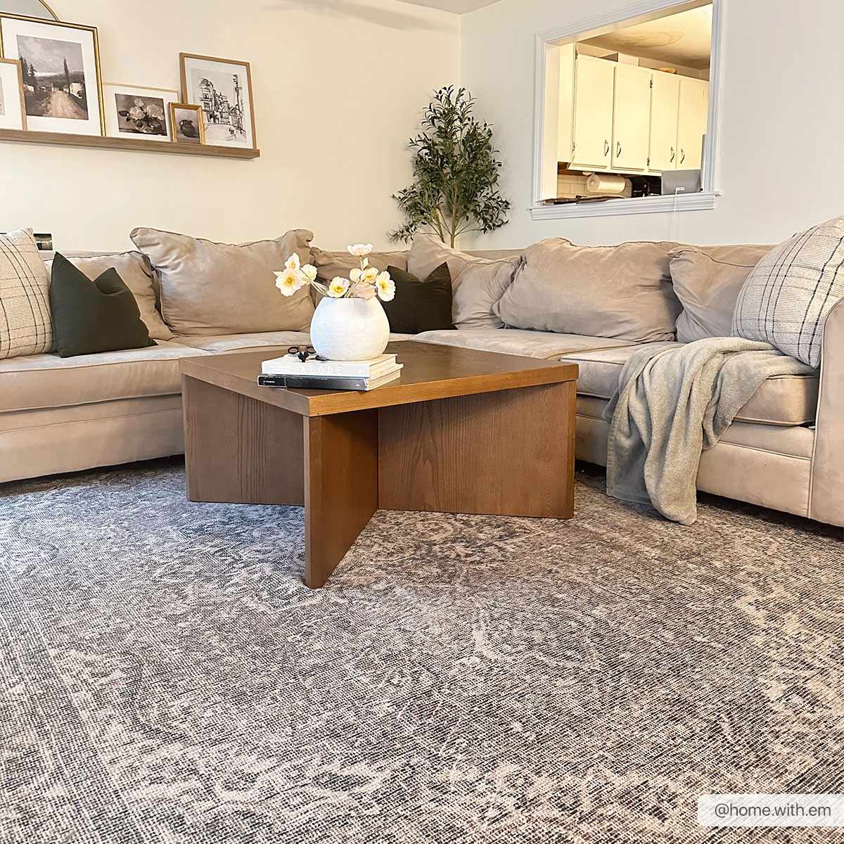 Dusty Sage Greenpoint Medallion Washable Area Rug by Hauteloom