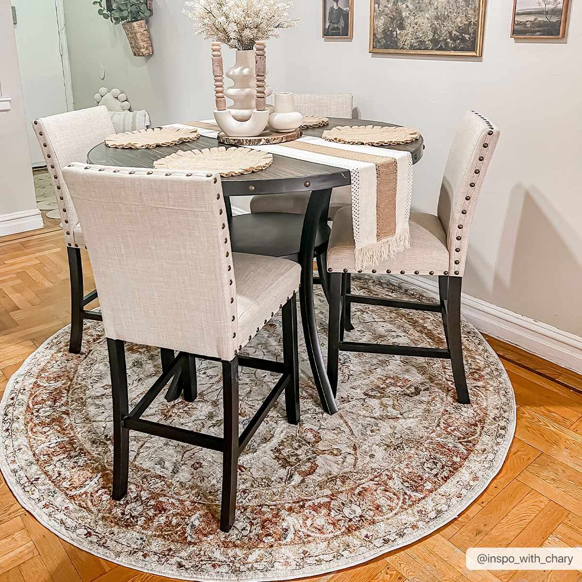 Dyan Cream Textured Rug with Fringes by Boutique Rugs
