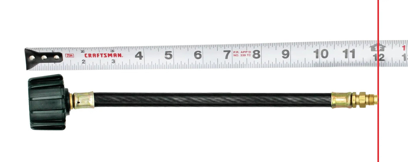 Flame King 12 Inch RV Trailer Propane Tank Pigtail Hose Connector by Flame King Products