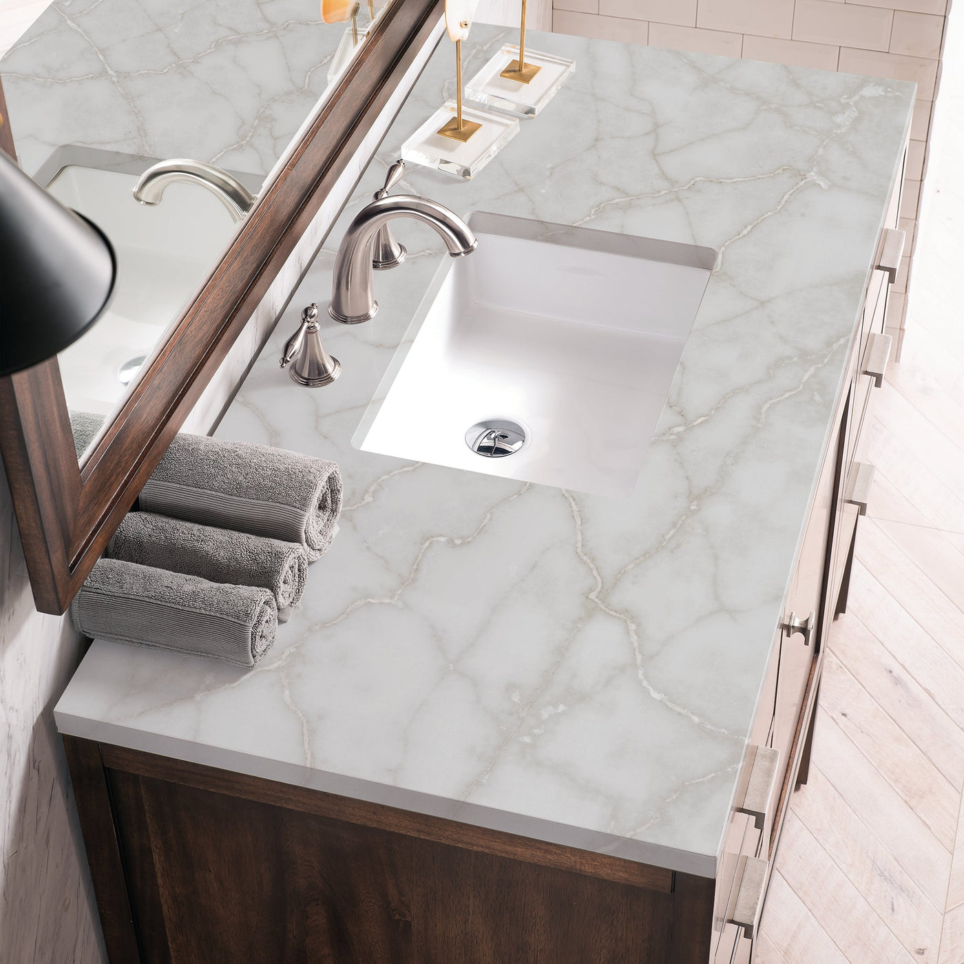 James Martin Addison 48" Single Bathroom Vanity, Mid-Century Acacia by James Martin
