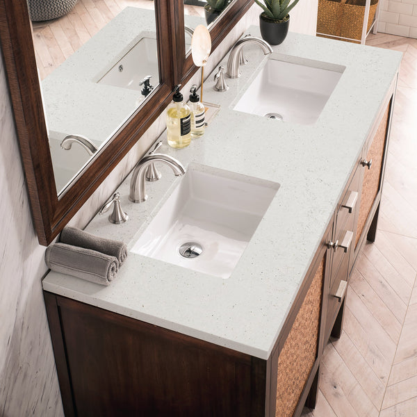 James Martin Addison 60" Single Bathroom Vanity, Mid-Century Acacia