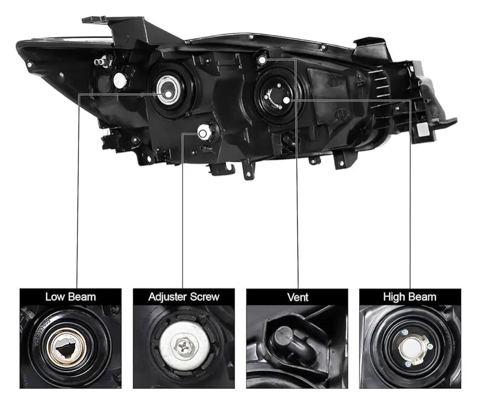 Open Box Daume Headlight Assembly Halogen Type Compatible With 2013- 2016 Mazda CX-5 2013 Mazda CX-5 2014 Mazda CX-5 2015 Mazda CX-5 2016 Mazda CX-5 H by Selzalot