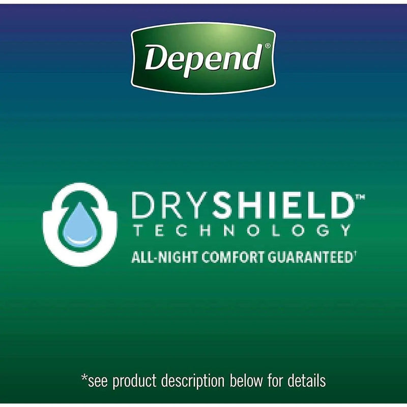 Depend Night Defense Adult Incontinence Underwear for Men, Overnight, Disposable, X-Large, 24 Count (2 Packs of 12) (Packaging May Vary) by Selzalot